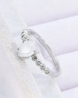Lavender Teardrop Natural Moonstone Ring Sentient Beauty Fashions jewelry