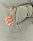 Dark Gray Culture Code Full Size Half Button Hoodie Sentient Beauty Fashions Apparel & Accessories