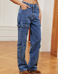 Gray Buttoned Long Jeans Sentient Beauty Fashions Apparel & Accessories