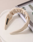 Light Gray Wide Suede Headband Sentient Beauty Fashions *Accessories