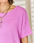 Plum Zenana Full Size Round Neck Short Sleeve T-Shirt Sentient Beauty Fashions Apparel & Accessories