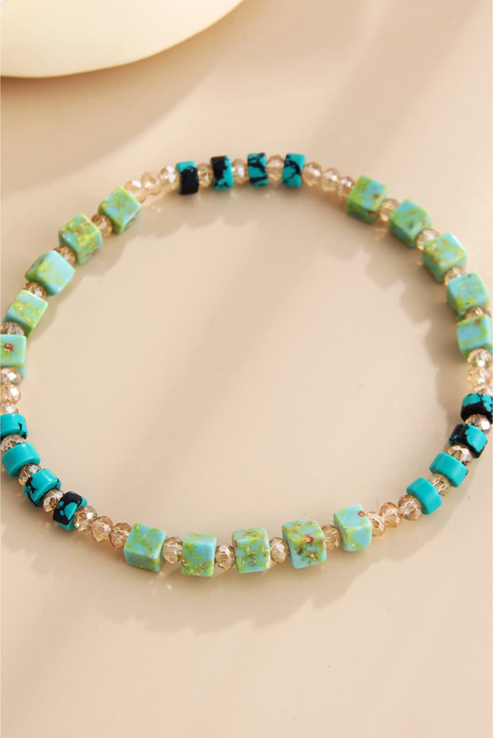 Wheat Crystal & Natural Stone Bracelet Sentient Beauty Fashions jewelry