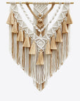 Beige Two-Tone Macrame Wall Hanging Sentient Beauty Fashions Home Decor