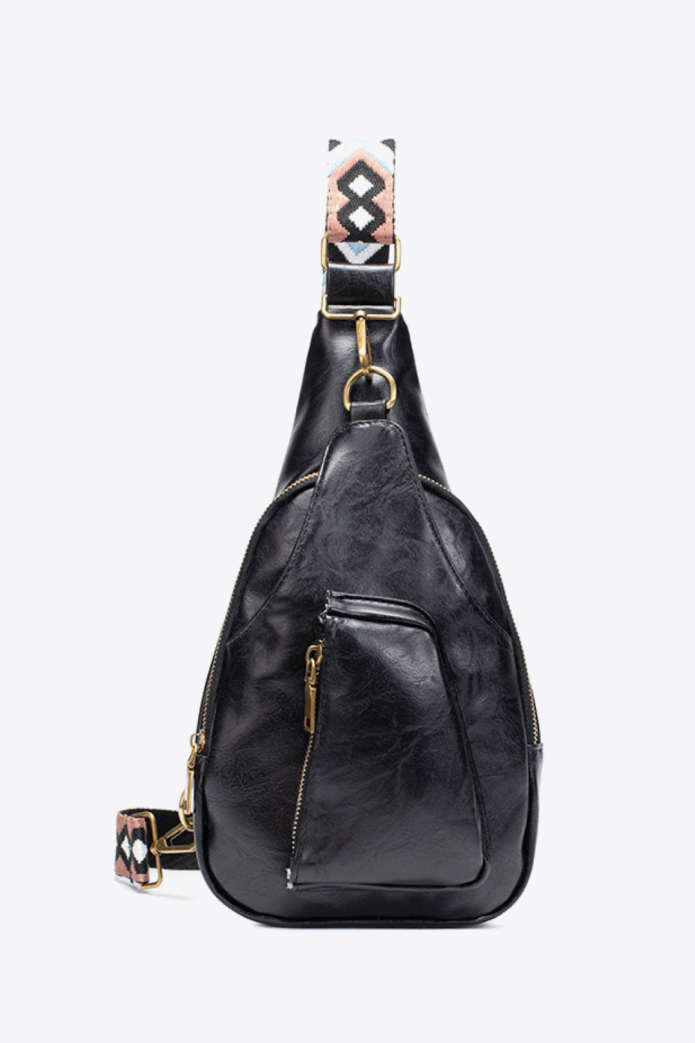 Dark Slate Gray All The Feels PU Leather Sling Bag Sentient Beauty Fashions bags &amp; totes