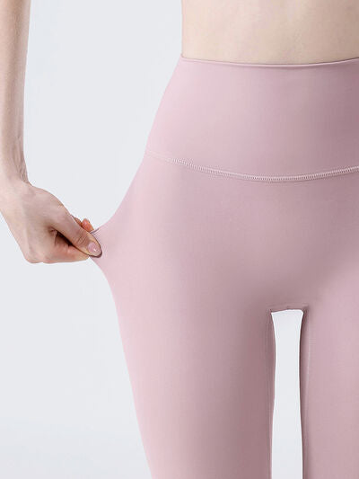 Light Gray High Waist Active Pants Sentient Beauty Fashions Apparel &amp; Accessories