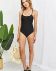 Light Gray Marina West Swim High Tide One-Piece in Black Sentient Beauty Fashions Apparel & Accessories