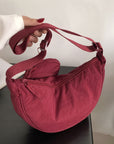 Light Gray Nylon Bag Set Sentient Beauty Fashions *Accessories