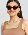 Tan Tortoiseshell Acetate Frame Sunglasses