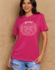 Rosy Brown Simply Love Full Size GEMINI Graphic T-Shirt Sentient Beauty Fashions Apparel & Accessories