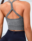 Rosy Brown Open Back Sports Tank Sentient Beauty Fashions Apparel & Accessories