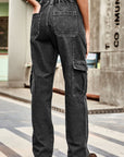 Gray Loose Fit Long Pants with Pockets Sentient Beauty Fashions Apparel & Accessories