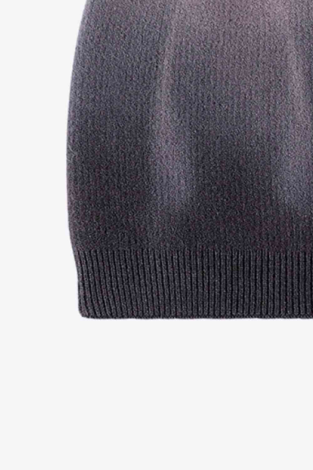 White Smoke Gradient Knit Beanie