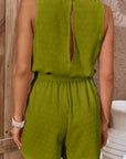 Sienna Swiss Dot Contrast Tie Waist Romper Sentient Beauty Fashions Apparel & Accessories