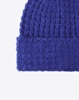 Dark Slate Blue Waffle-Knit Cuff Beanie Sentient Beauty Fashions *Accessories