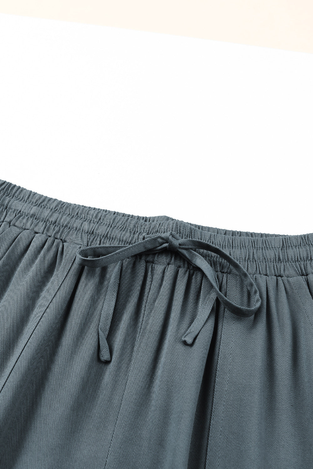Dark Slate Gray Drawstring Waist Joggers with Pockets