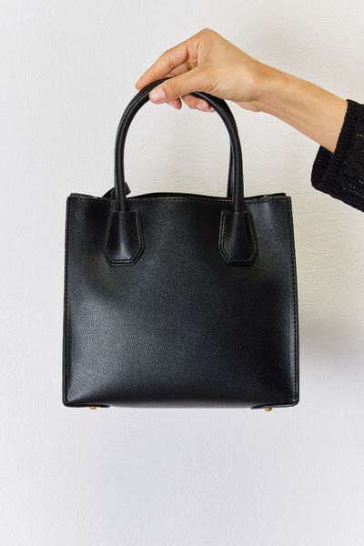 Dark Slate Gray David Jones PU Leather Handbag Sentient Beauty Fashions Apparel &amp; Accessories