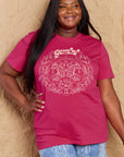 Maroon Simply Love Full Size GEMINI Graphic T-Shirt Sentient Beauty Fashions Apparel & Accessories