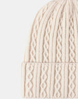 Beige Mixed Knit Cuff Beanie Sentient Beauty Fashions *Accessories