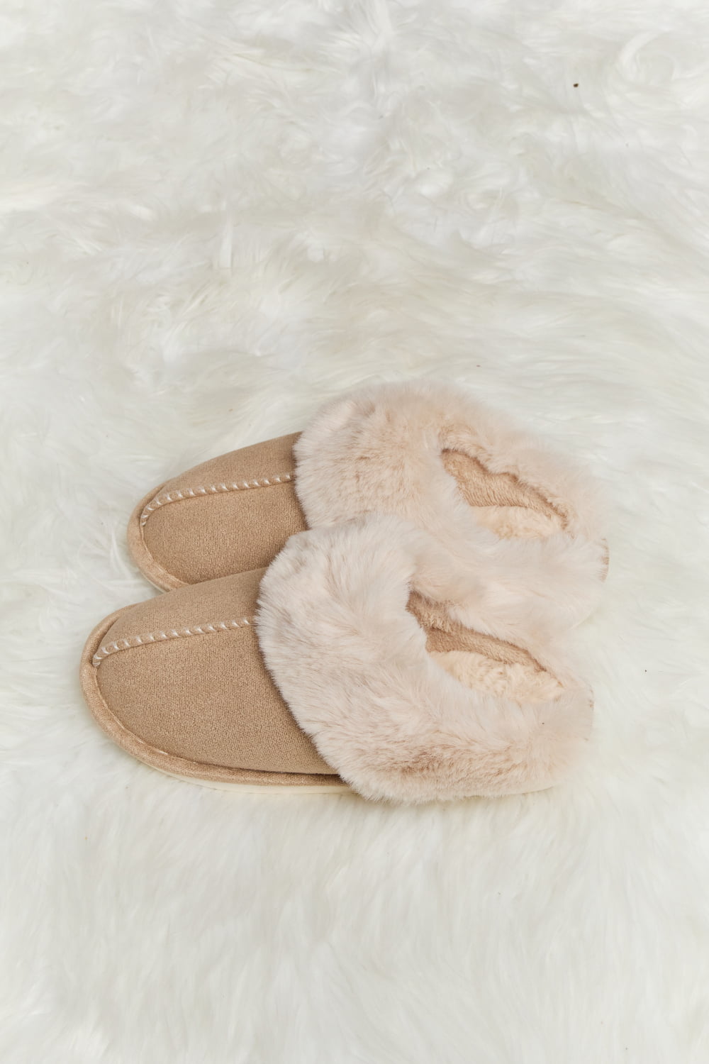 Light Gray Melody Fluffy Indoor Slippers Sentient Beauty Fashions Shoes