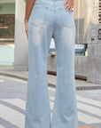Dark Gray Distressed Buttoned Loose Fit Jeans Sentient Beauty Fashions Apparel & Accessories