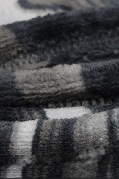 Dark Slate Gray Cuddley Fleece Decorative Throw Blanket