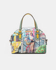White Smoke Nicole Lee USA COZY STREET IN MILAN 3-Piece Handbag Set Sentient Beauty Fashions *Accessories