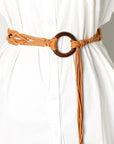 Beige Retro Braid Belt Sentient Beauty Fashions *Accessories