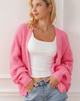 Thistle Open Front Dropped Shoulder Cardigan Sentient Beauty Fashions Apparel & Accessories