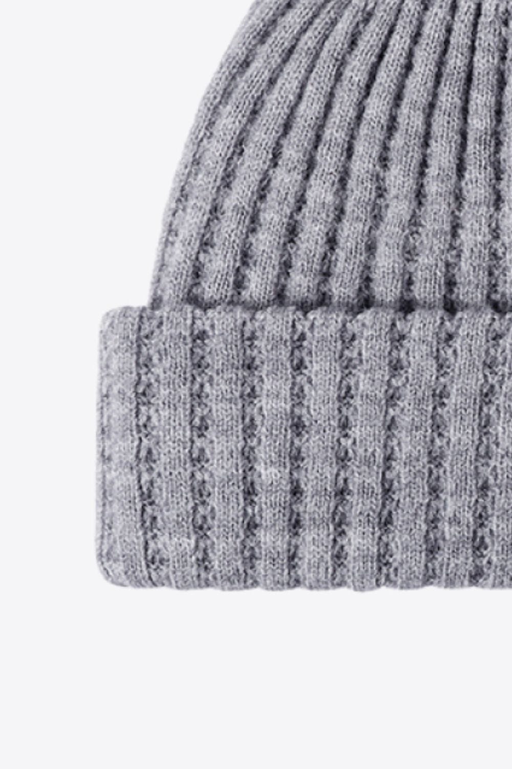 Light Gray Wide Rib Beanie Sentient Beauty Fashions *Accessories