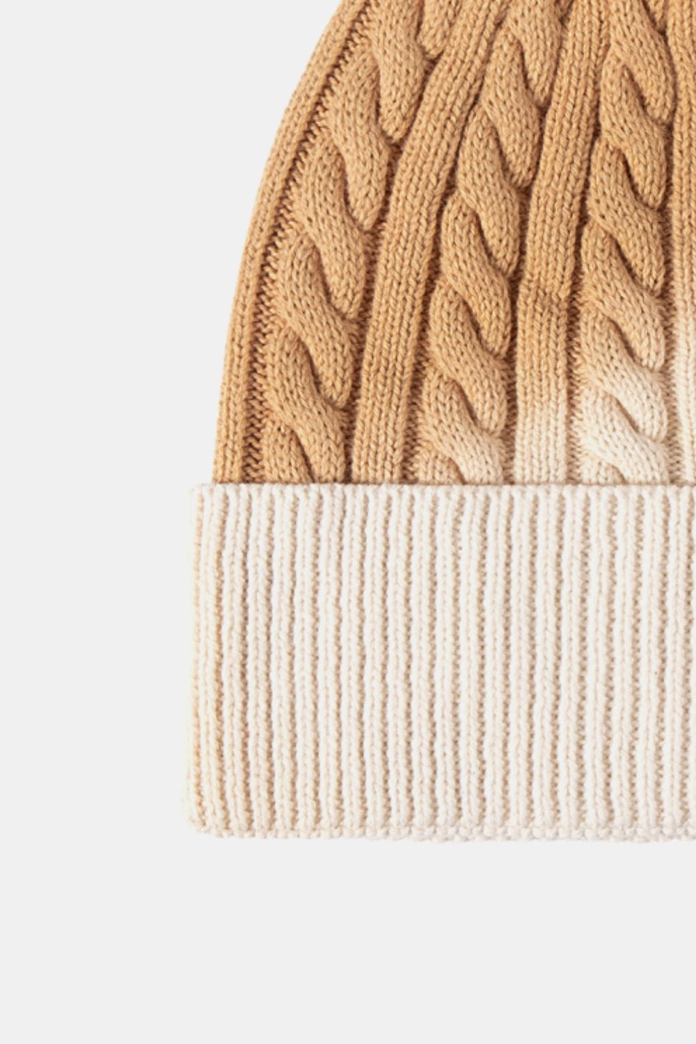 Sienna Contrast Tie-Dye Cable-Knit Cuffed Beanie