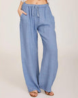 Gray Full Size Long Pants Sentient Beauty Fashions Apparel & Accessories