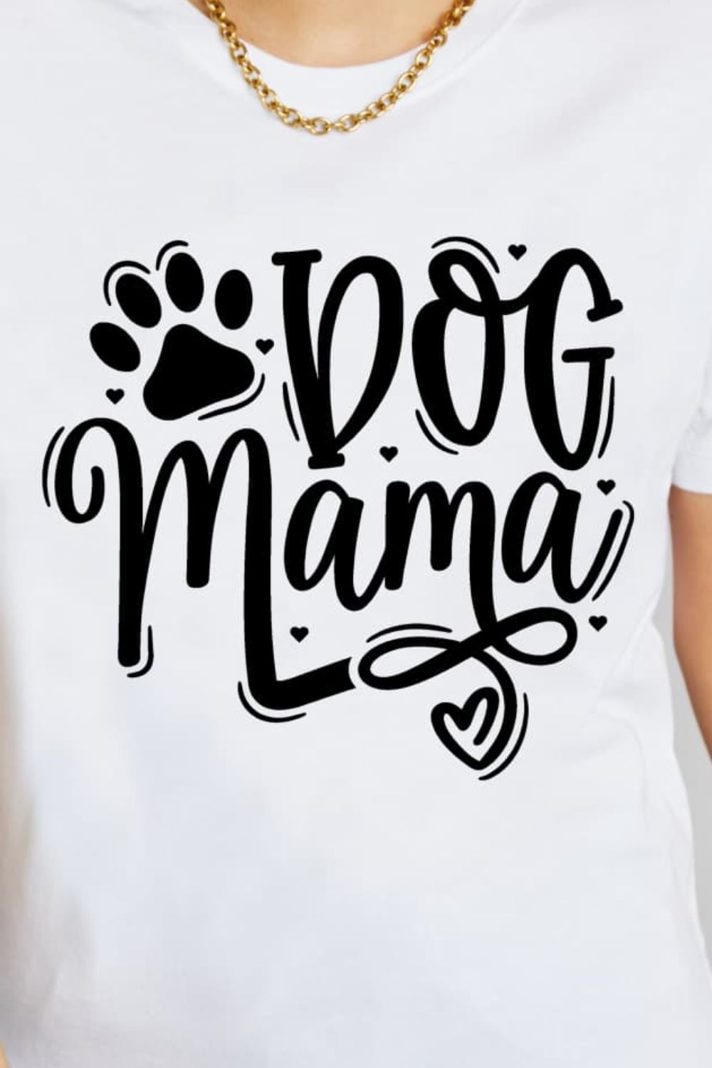 Lavender Simply Love Full Size DOG MAMA Graphic Cotton T-Shirt Sentient Beauty Fashions