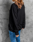 Dark Slate Gray Round Neck Long Sleeve SPOOKY SEASON Graphic Sweatshirt Sentient Beauty Fashions Apparel & Accessories