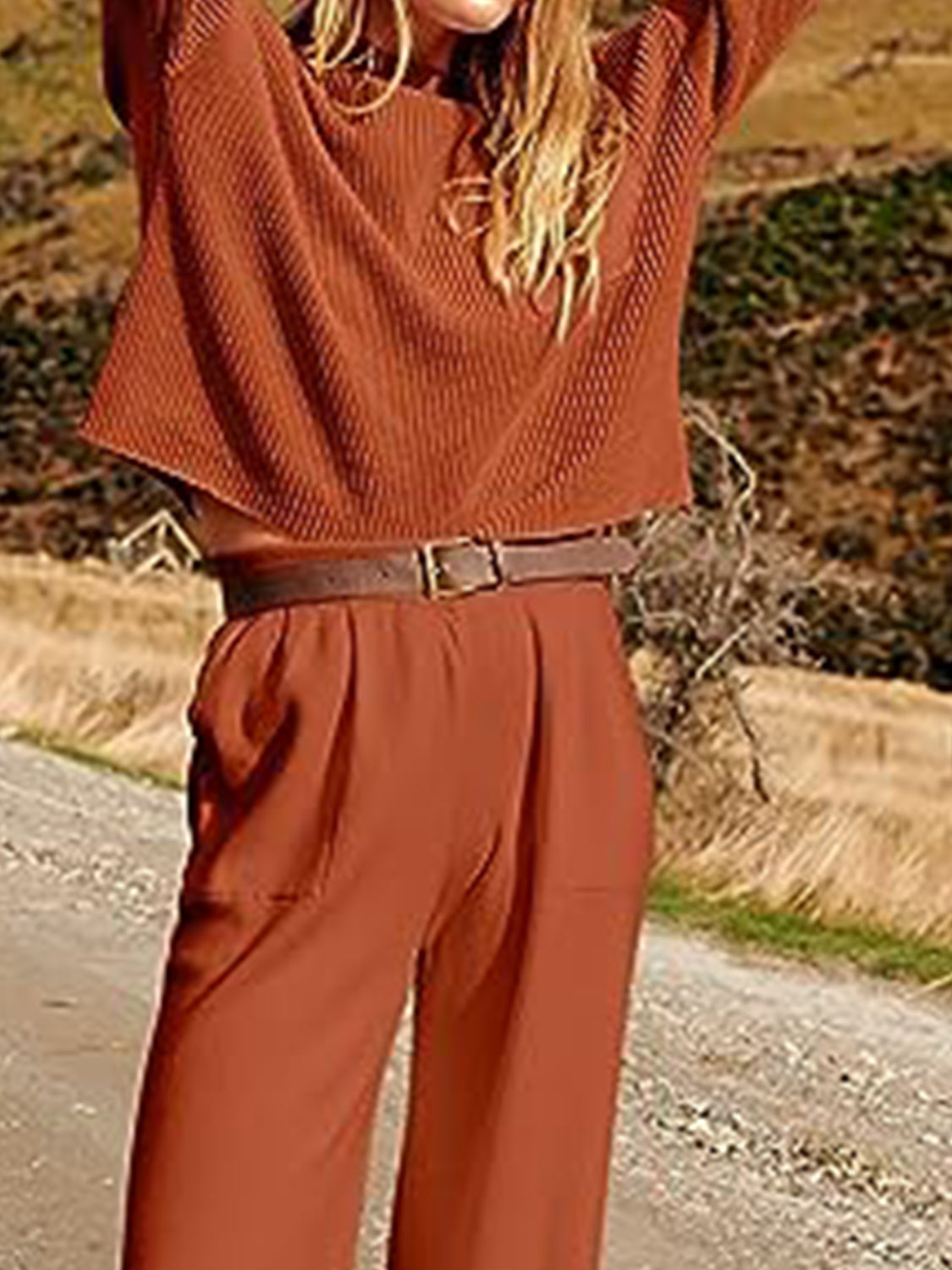 Sienna Knit Top and Joggers Set Sentient Beauty Fashions Apparel &amp; Accessories