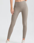 Lavender Wide Waistband Sport Leggings Sentient Beauty Fashions Apparel & Accessories