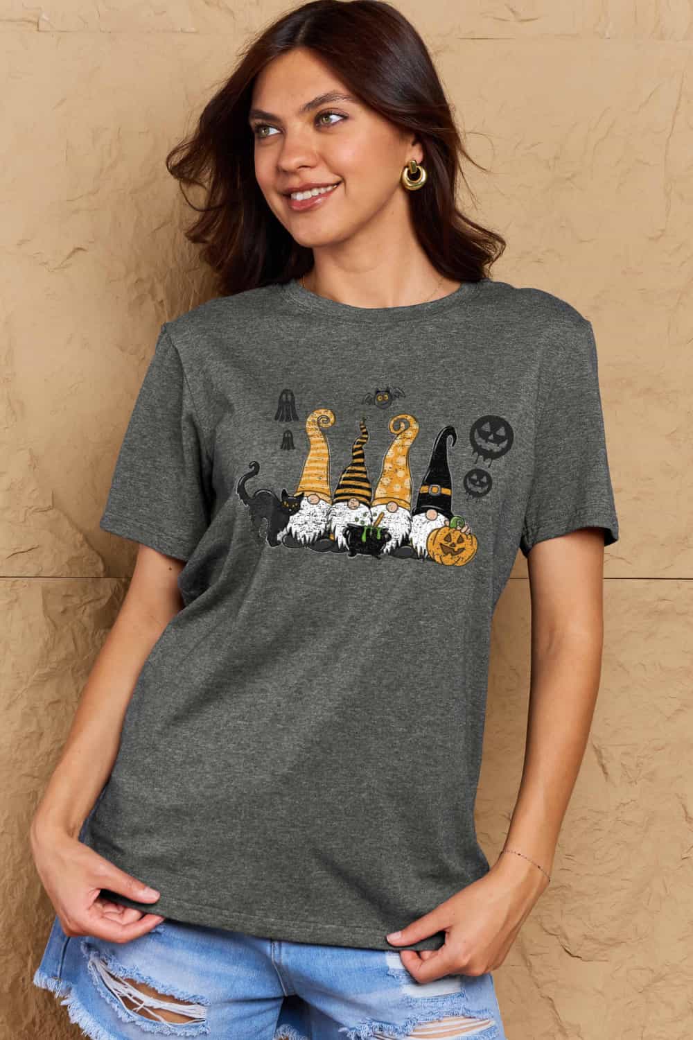 Simply Love Full Size Halloween Theme Graphic Cotton Tee