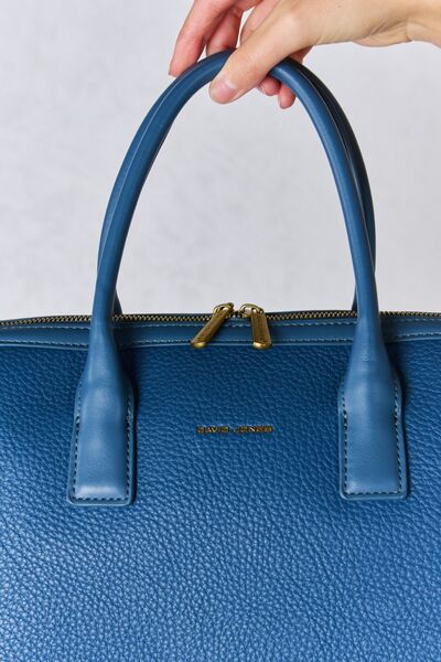 Light Gray David Jones Medium PU Leather Handbag Sentient Beauty Fashions Apparel &amp; Accessories