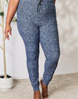 Gray LOVEIT Heathered Drawstring Leggings with Pockets