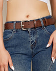 Tan PU Leather Belt Sentient Beauty Fashions *Accessories