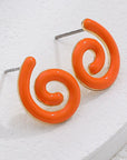 Light Gray Bright Color Copper Earrings Sentient Beauty Fashions earring
