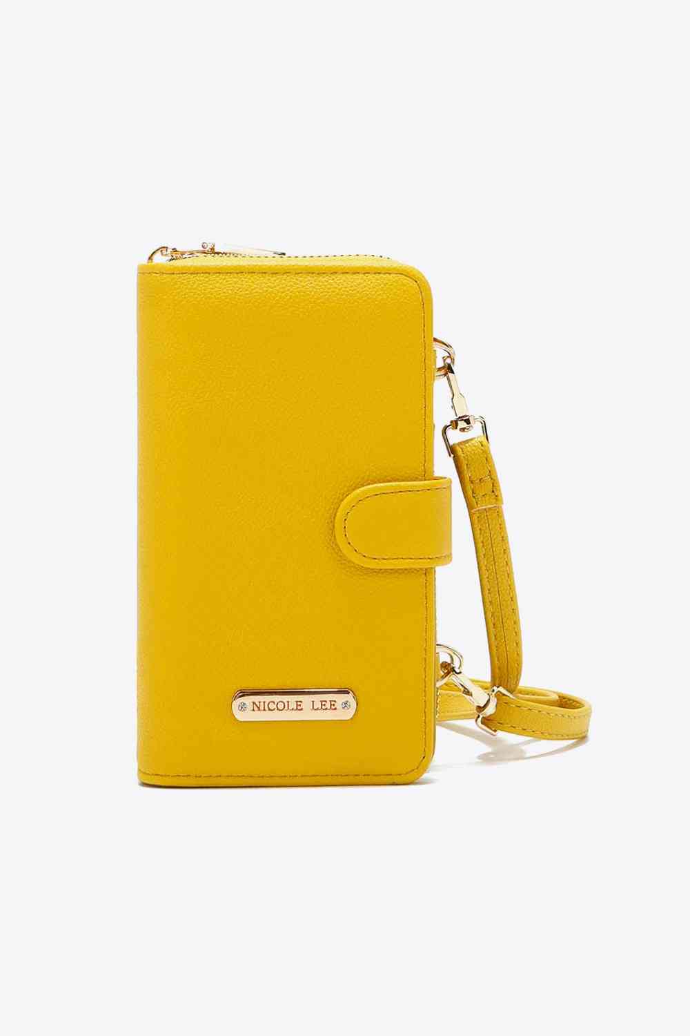 Goldenrod Nicole Lee USA Two-Piece Crossbody Phone Case Wallet Sentient Beauty Fashions Apparel & Accessories