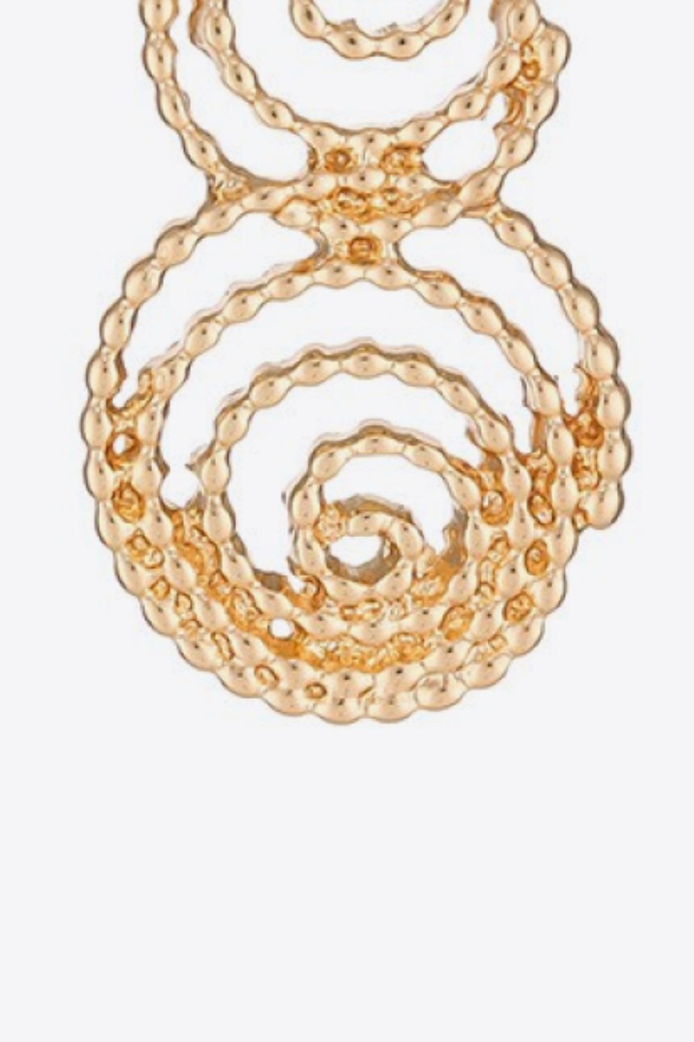 18K Gold-Plated Alloy Spiral Earrings