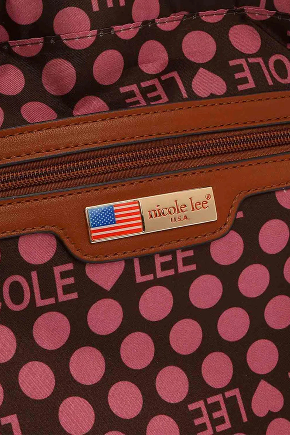 Dark Slate Gray Nicole Lee USA 3 Piece Contrast Handbag Set Sentient Beauty Fashions *Accessories
