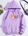 Thistle Graphic Drawstring Hoodie with Pocket