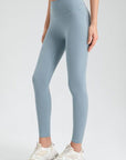 Light Gray Wide Waistband Sport Leggings