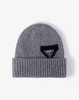 Dark Slate Gray HAPPY Contrast Beanie