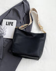 Lavender PU Leather Shoulder Bag Sentient Beauty Fashions Apparel & Accessories