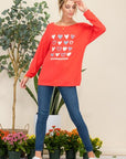 Dark Slate Gray Celeste Full Size Heart Graphic Long Sleeve T-Shirt Sentient Beauty Fashions Apparel & Accessories