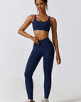 Light Gray Sports Bra and Leggings Set Sentient Beauty Fashions Apparel & Accessories