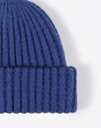 Dark Slate Blue Wide Rib Beanie